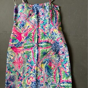 Lilly Pulitzer Shift Dress with tie back, Size 6